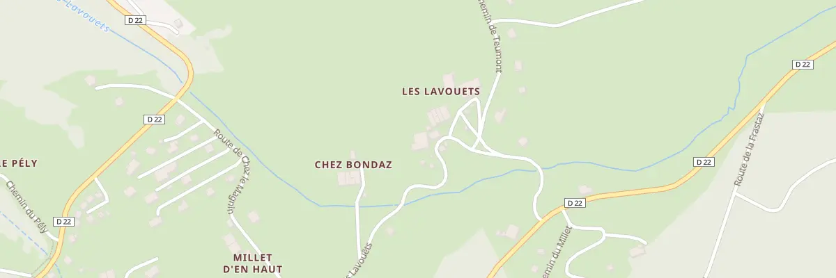 Plan du 265 Rte des Lavouets à Habère-Poche