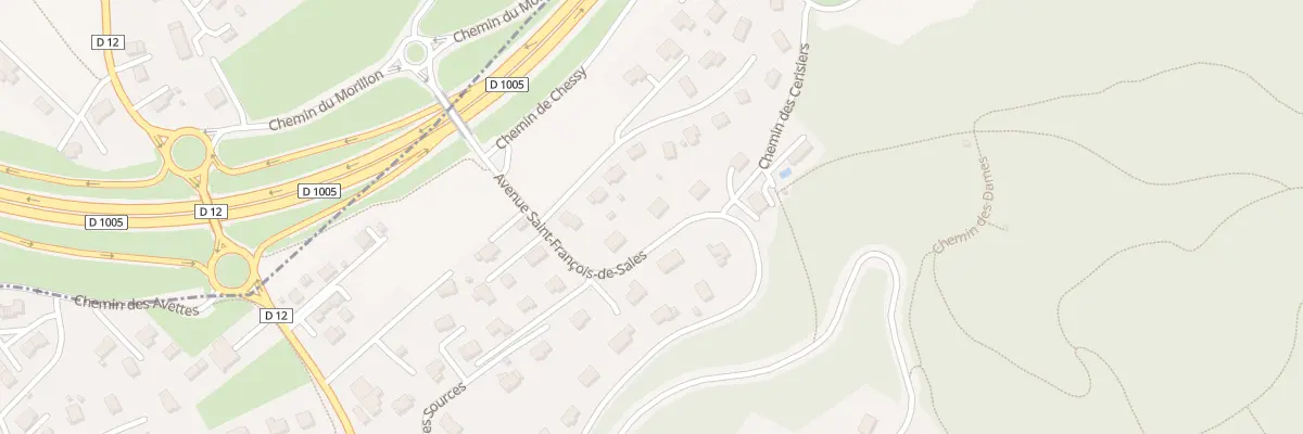 Plan du 3 Av St Francois de Sales à Allinges