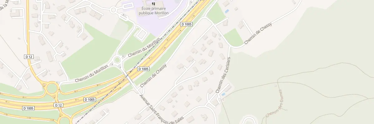 Plan du 100O Av St Francois de Sales à Allinges
