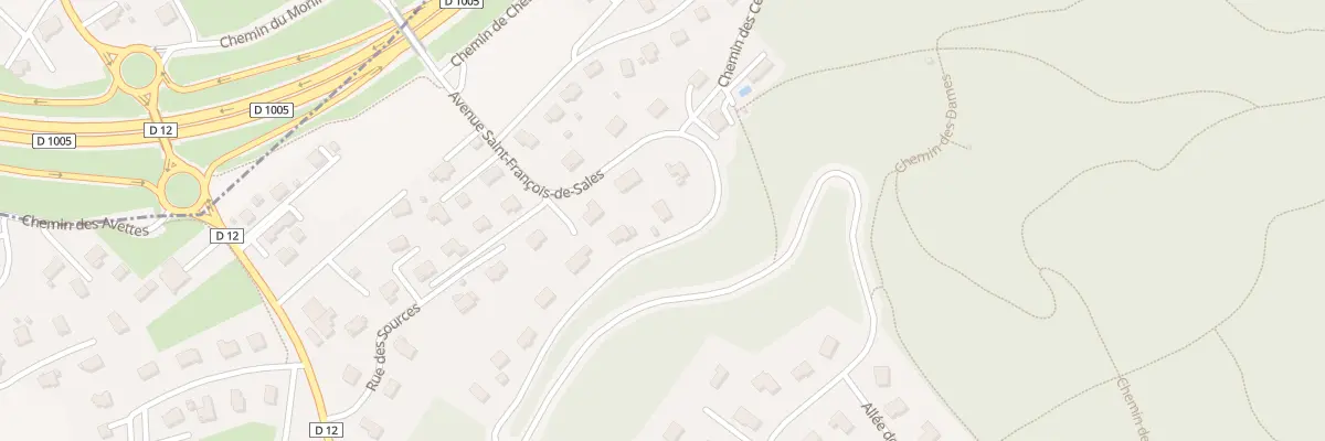 Plan du 9 Av St Francois de Sales à Allinges