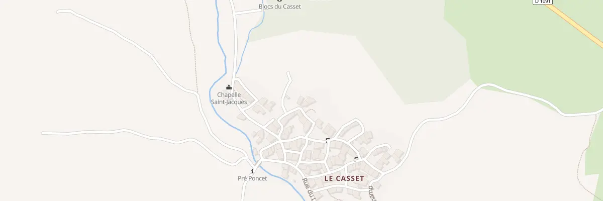 Plan du 5258 Le Casset au Monêtier-les-Bains