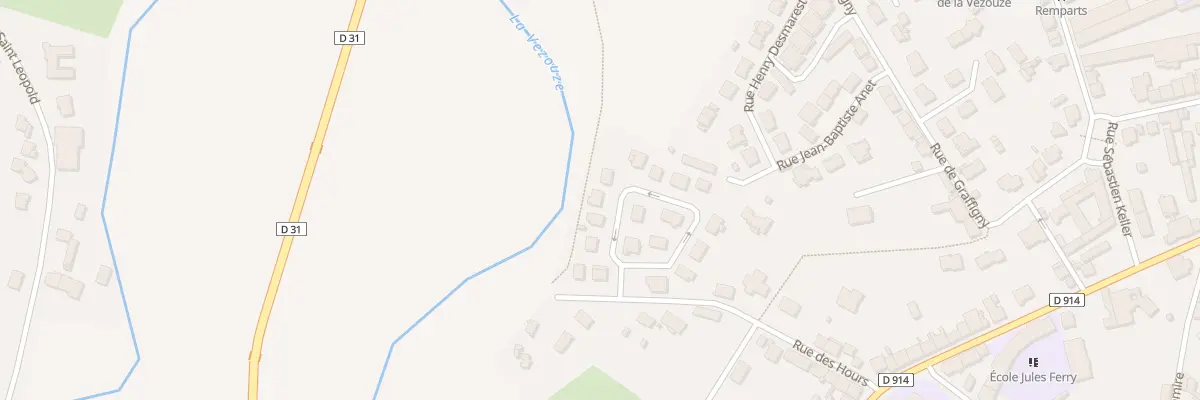 Plan du 16 Rue Louis Gervais à Lunéville