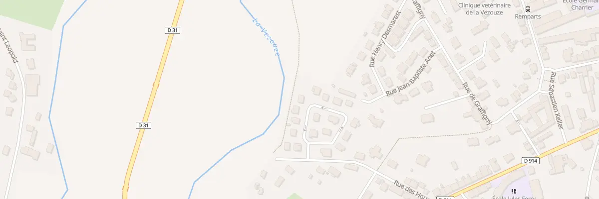 Plan du 14 Rue Louis Gervais à Lunéville