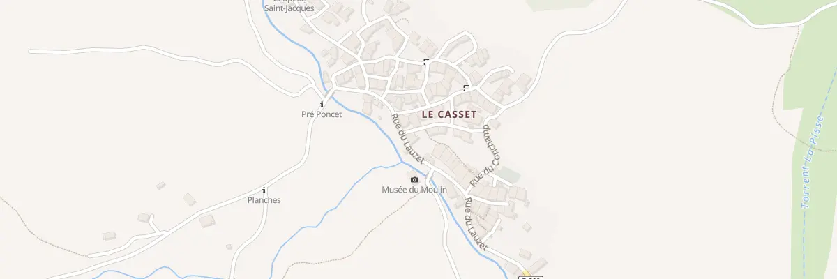 Plan du 10 Rue de la Cave au Monêtier-les-Bains