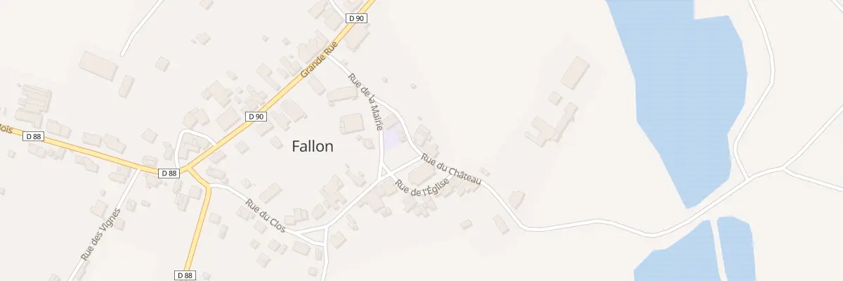 Plan du 3 Rue du Château à Fallon