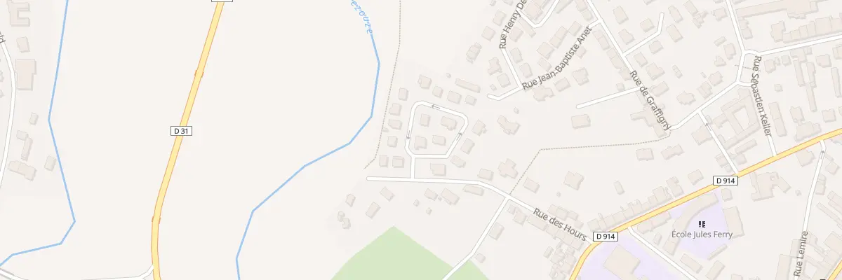Plan du 7 Rue Louis Gervais à Lunéville