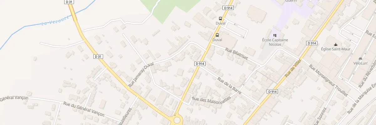 Plan du 7 Rue Jameray Duval à Lunéville