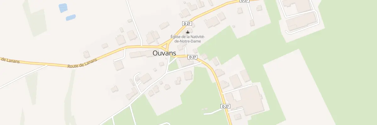 Plan du 2 Rte des Ganaches à Ouvans