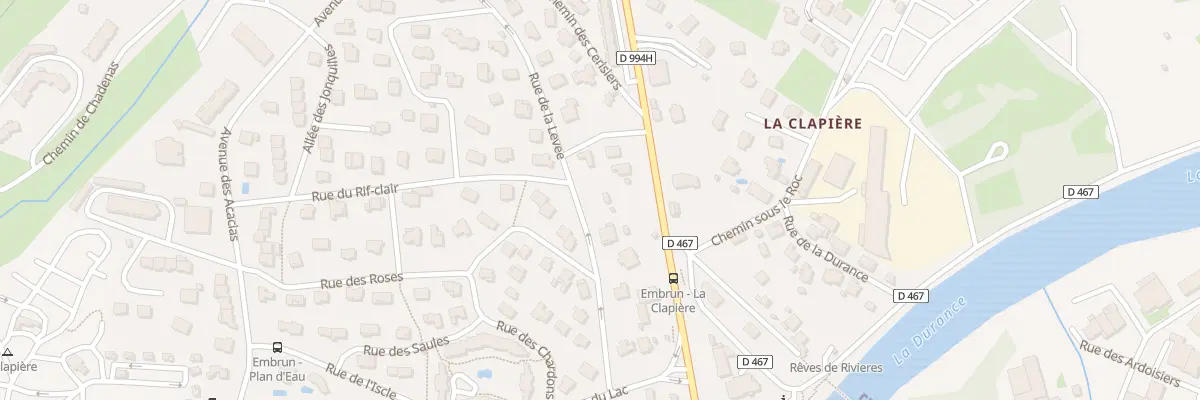 Plan du 18 Rue de la Levée à Embrun