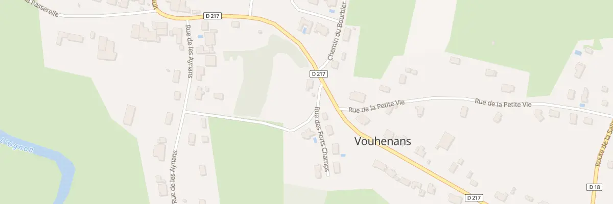 Plan du 2 Rue des Forts Champs à Vouhenans