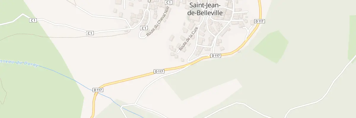 Plan du 107 Rte de la Cure aux Belleville