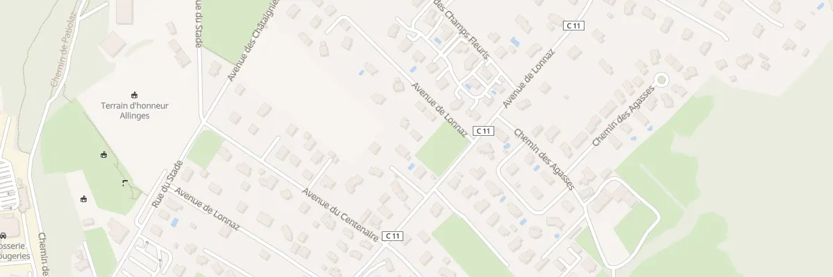Plan du 837E Av de Lonnaz à Allinges