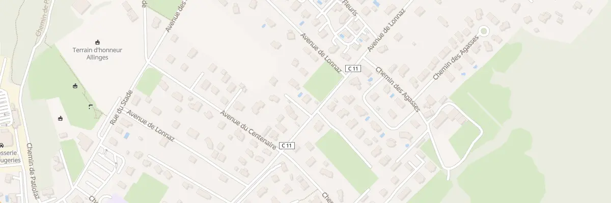 Plan du 765E Av de Lonnaz à Allinges