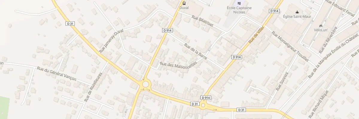 Plan du 28 Rue des Maisonnettes à Lunéville