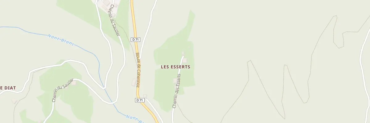 Plan du 5012 Les Esserts à Cohennoz