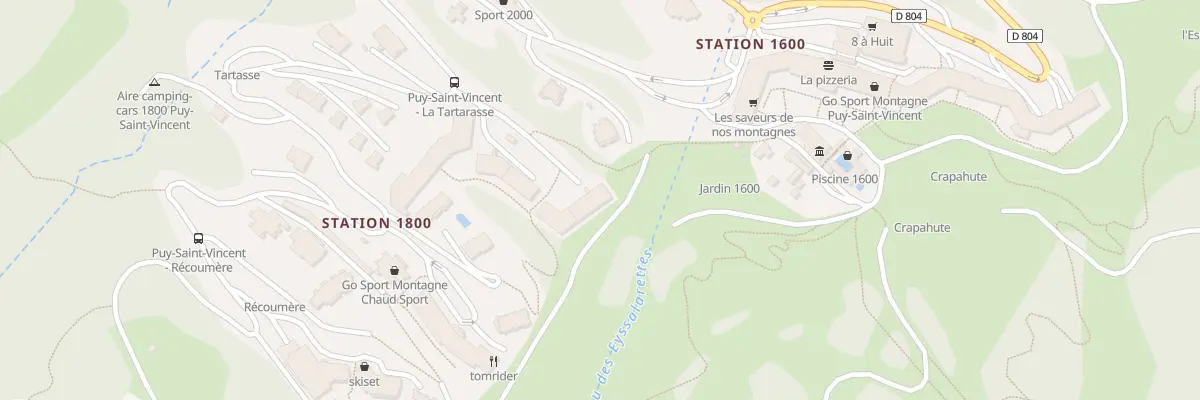 Plan du 500D Rte de 1800 à Puy-Saint-Vincent
