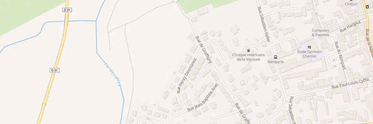 Plan du 8 Rue Henry Desmarest à Lunéville