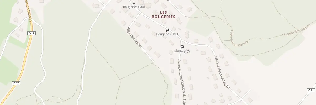 Plan du 49 All des Aralles à Allinges