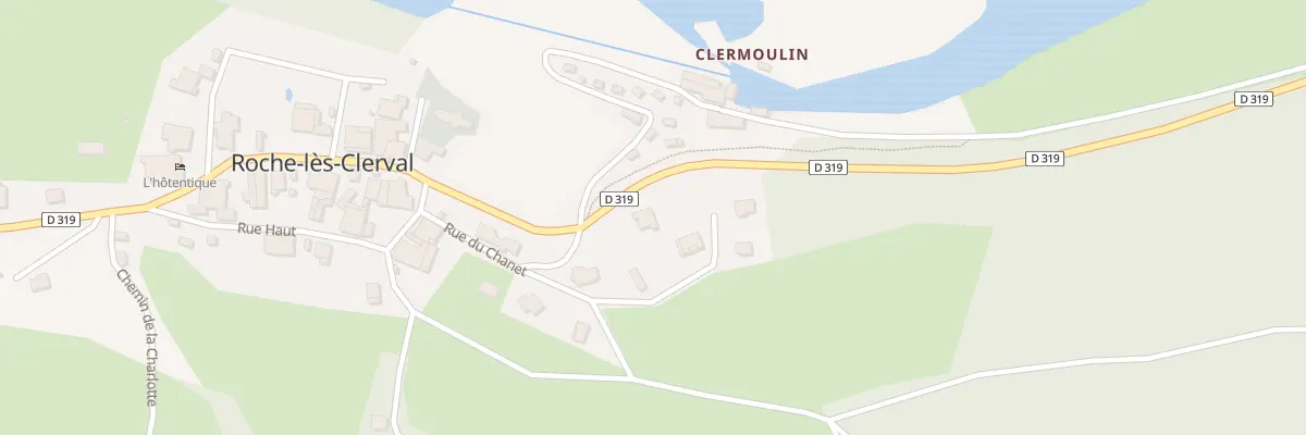 Plan du 9000 Rue du Chanet à Roche-lès-Clerval