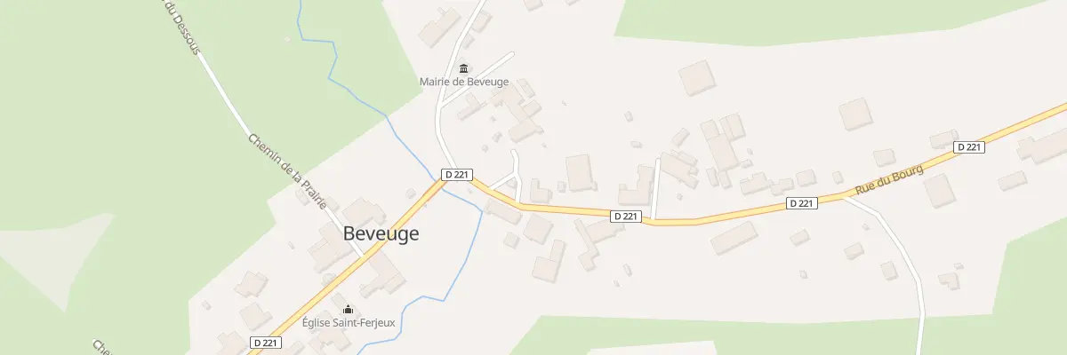 Plan du 1 Rue du Bourg à Beveuge