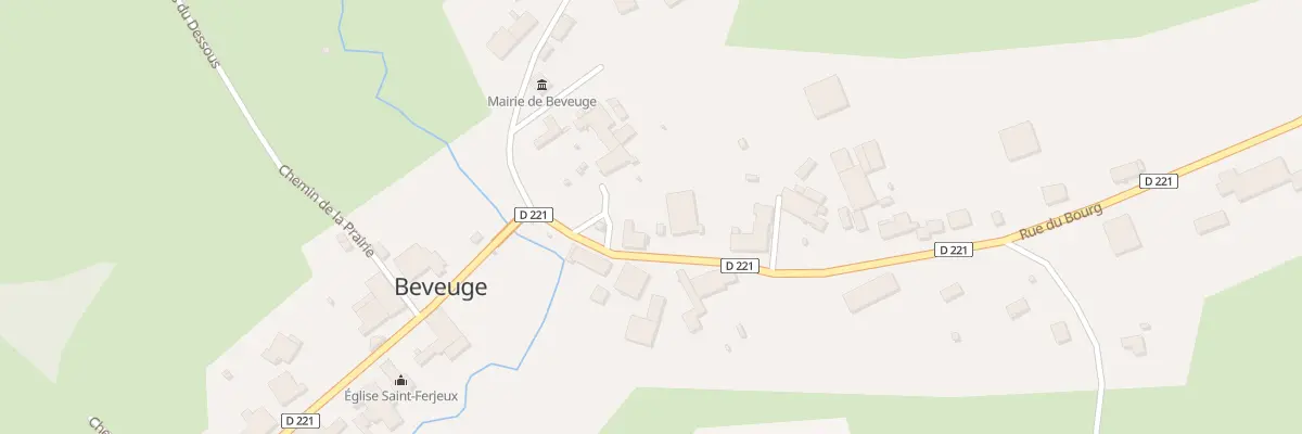 Plan du 3 Rue du Bourg à Beveuge