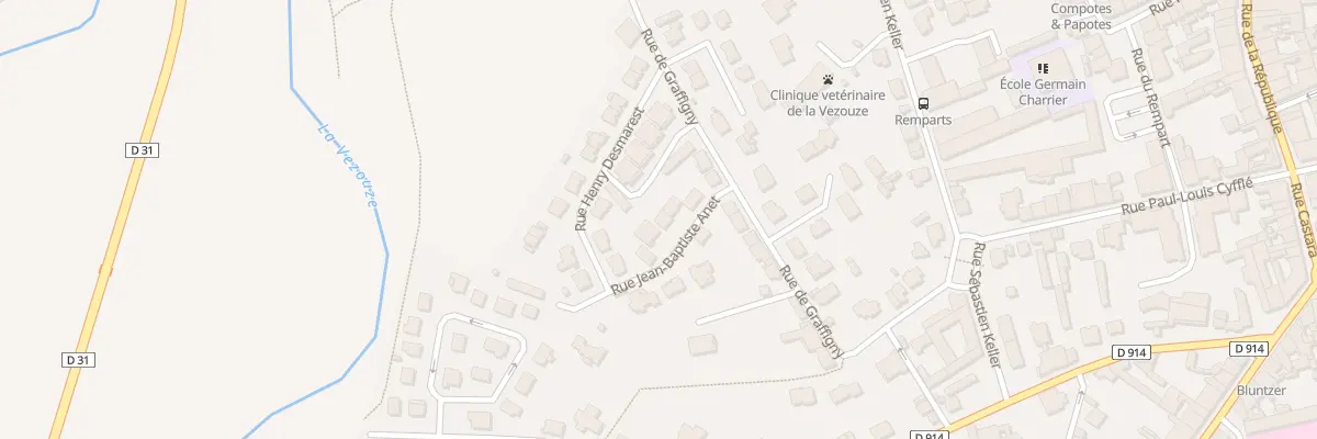 Plan du 8 Rue Jean-Baptiste Anet à Lunéville