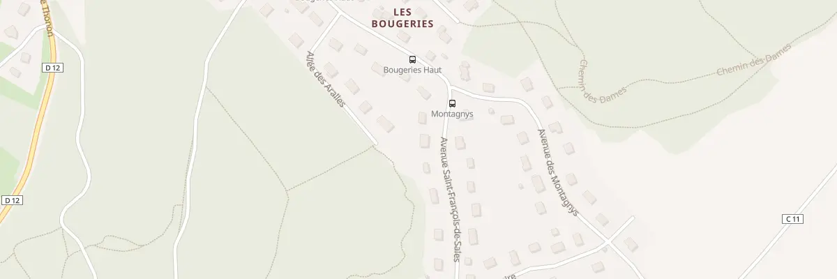 Plan du 60 Av Saint-françois de Sales à Allinges