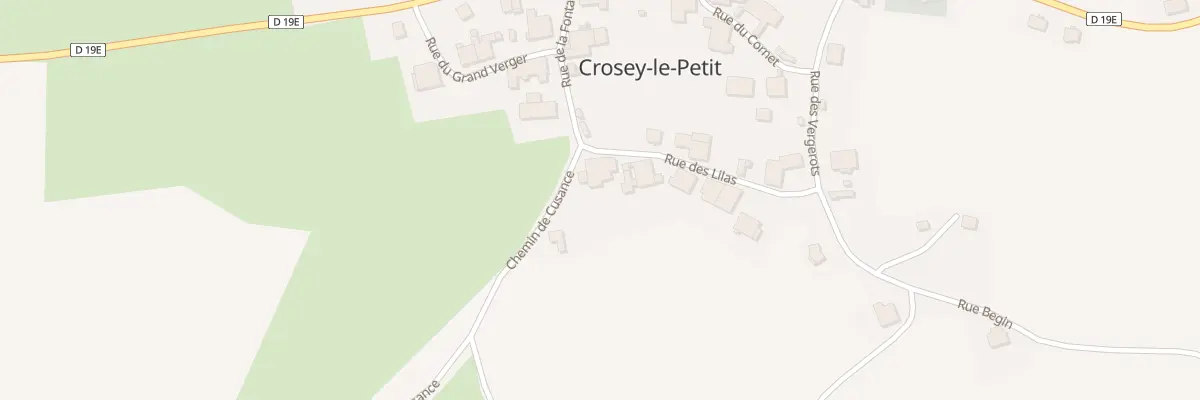 Plan du 7 Rue des Lilas à Crosey-le-Petit