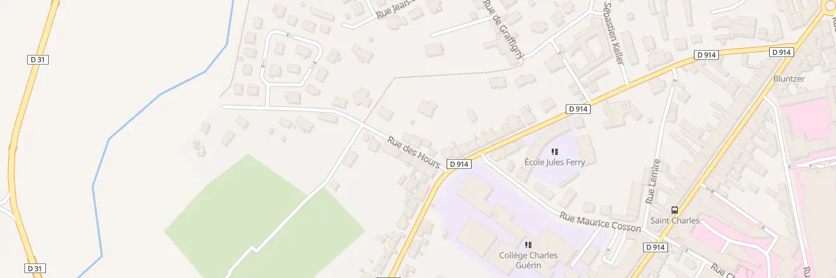 Plan du 6T Rue des Hours à Lunéville