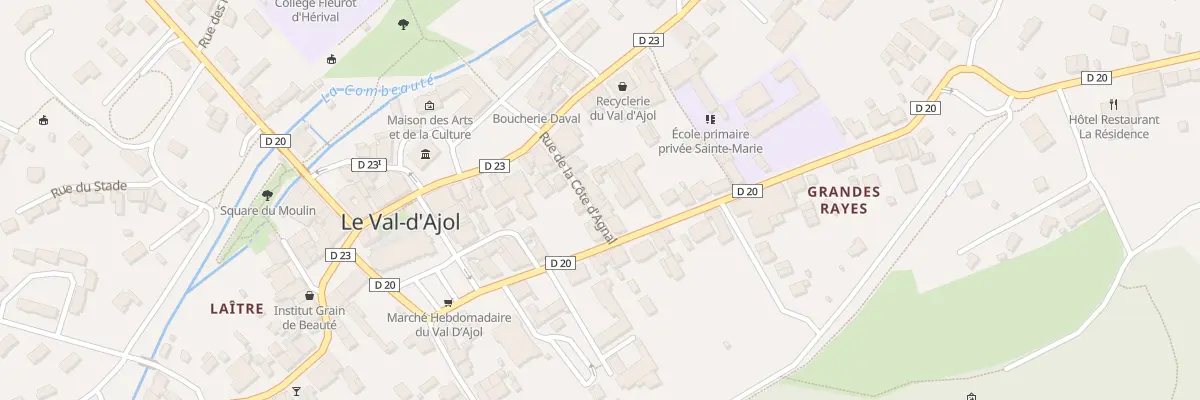 Plan du 8 Rue de la Côte d’Agnal au Val-d’Ajol
