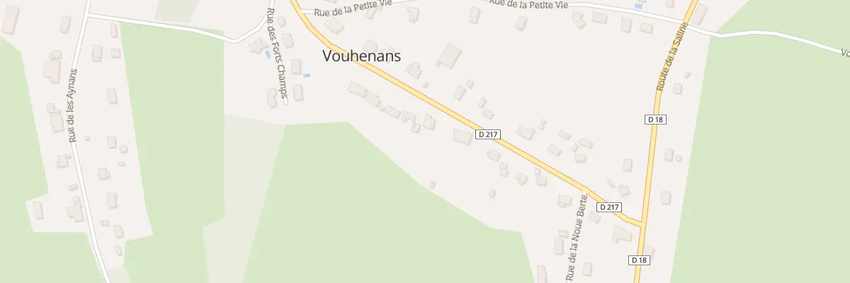 Plan du 8 Rue de la Grand Vie à Vouhenans