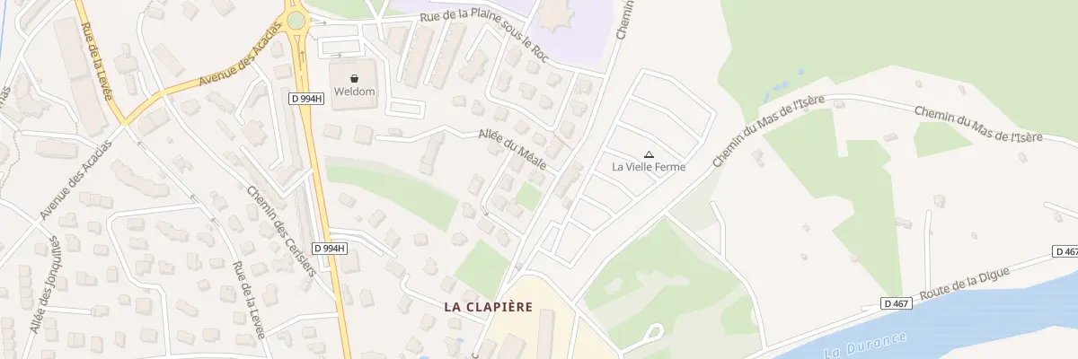 Plan du 1 All du Méâle à Embrun