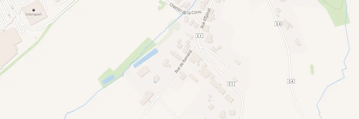 Plan du 2D Rue de Ramenil à Jeuxey
