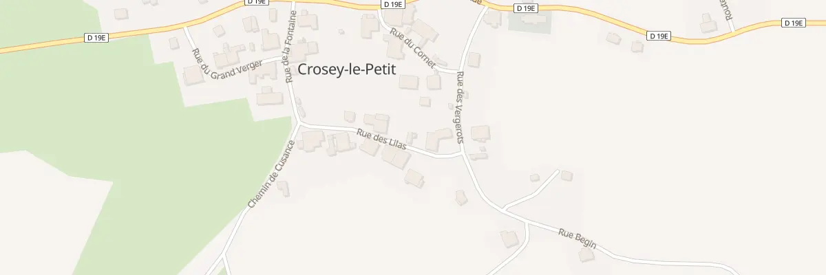 Plan du 4 Rue des Lilas à Crosey-le-Petit