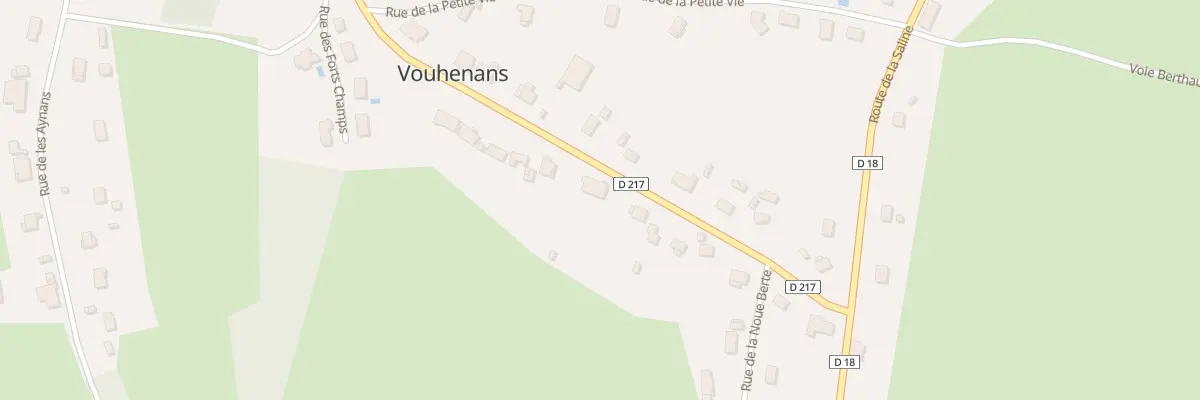 Plan du 10 Rue de la Grand Vie à Vouhenans