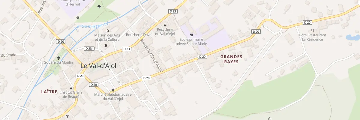 Plan du 26 Av de la Gare au Val-d’Ajol