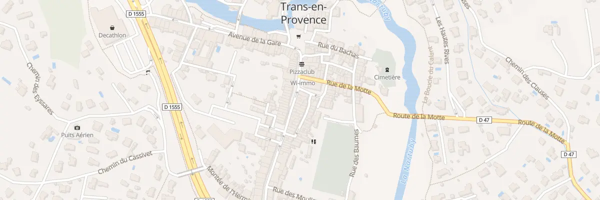Plan du 13 Rue Nationale à Trans-en-Provence