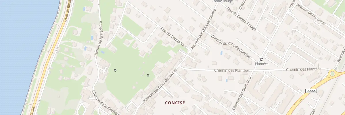 Plan du 40 Av des Ducs de Savoie à Thonon-les-Bains