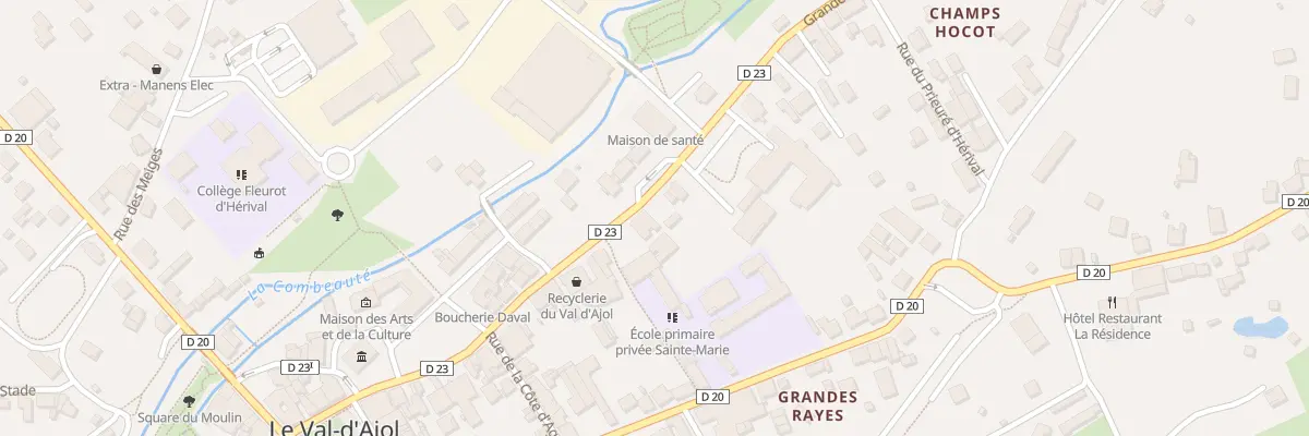 Plan du 75 Grande Rue au Val-d’Ajol