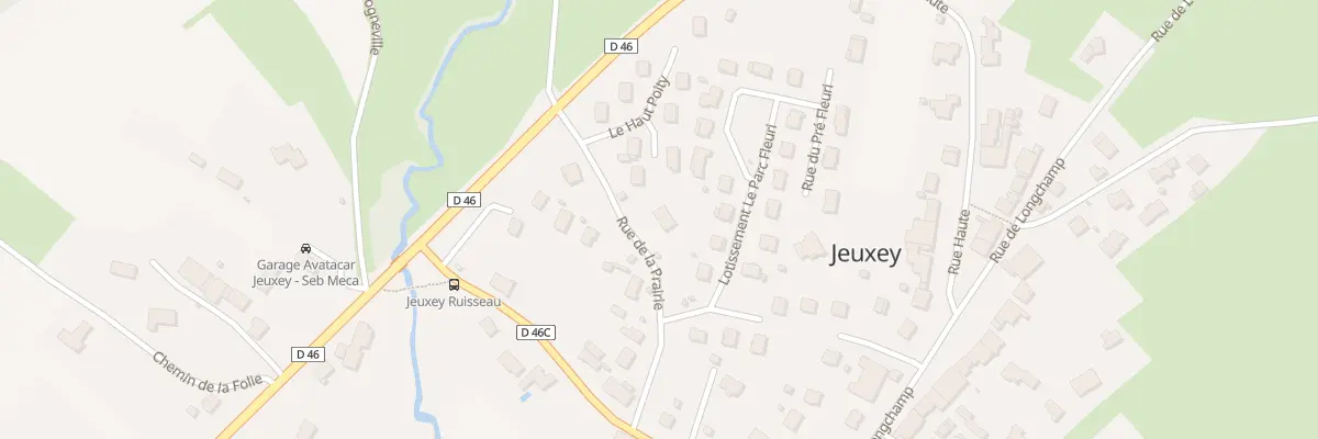 Plan du 2 Rue de la Prairie à Jeuxey
