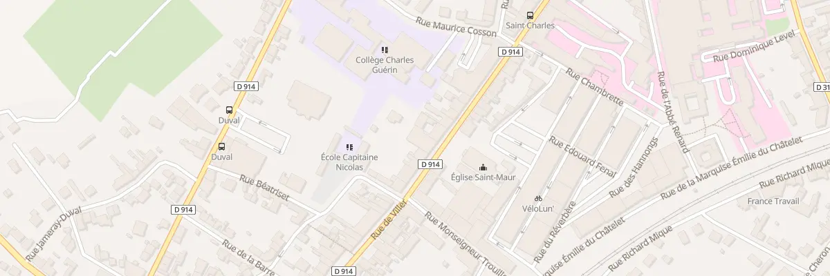 Plan du 86 Rue de Viller à Lunéville