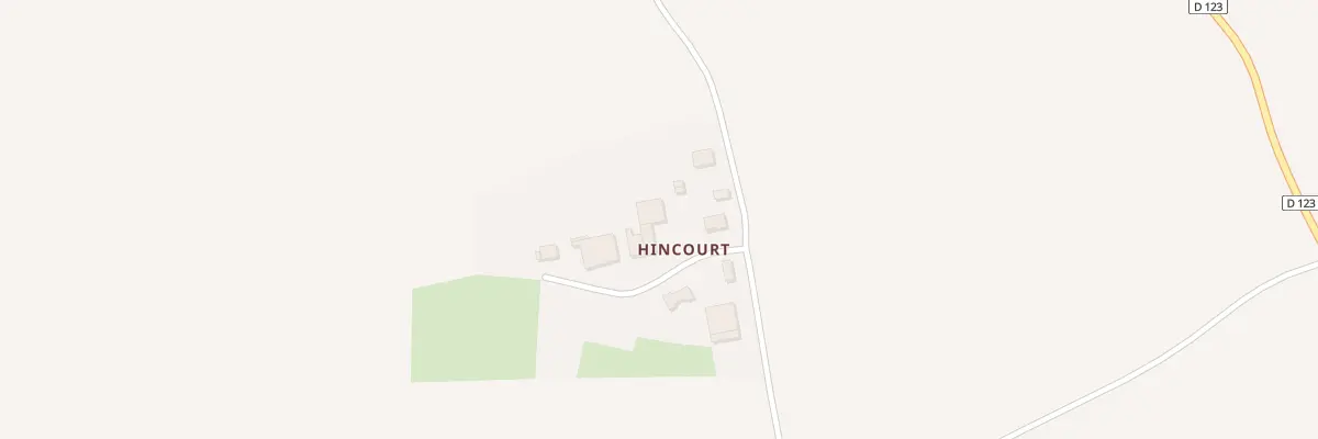 Plan du 6 Hameau de Hincourt à Athienville