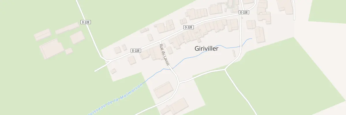 Plan du 1 Rue du Lavoir à Giriviller