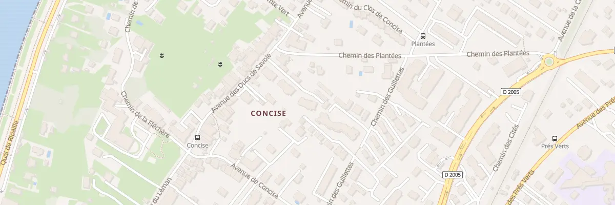 Plan du 25 Av des Ducs de Savoie à Thonon-les-Bains