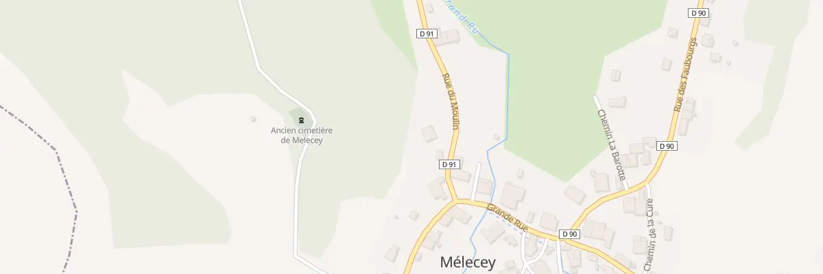 Plan du 1 Rue du Moulin à Mélecey