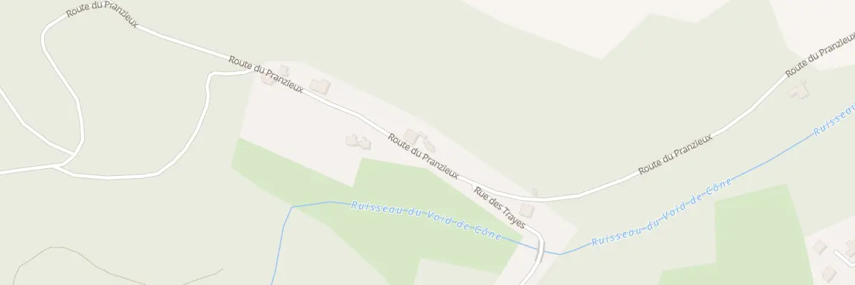 Plan du 8 Rte du Pranzieux à Raon-aux-Bois