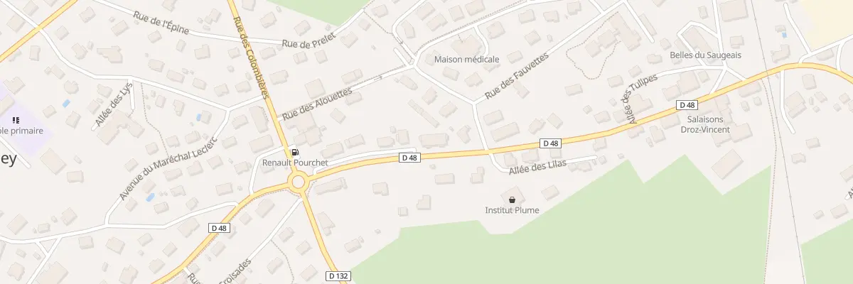 Plan du 25 Av de Lattre de Tassigny à Gilley