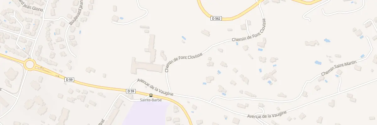 Plan du 54 Che de Font Clovisse à Draguignan