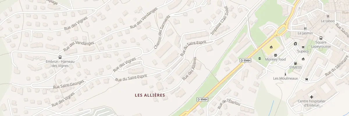 Plan du 2 Che des Sarments à Embrun