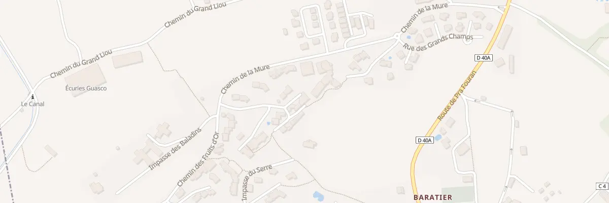 Plan du 5155 La Mure à Baratier